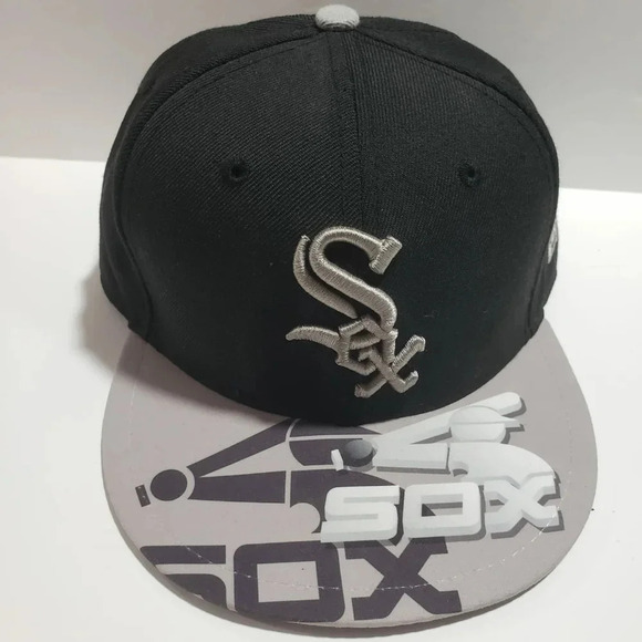 59Fifty/New  Era Mens 7 3/8 Chicago White Sox Fitted Hat - Picture 1 of 8